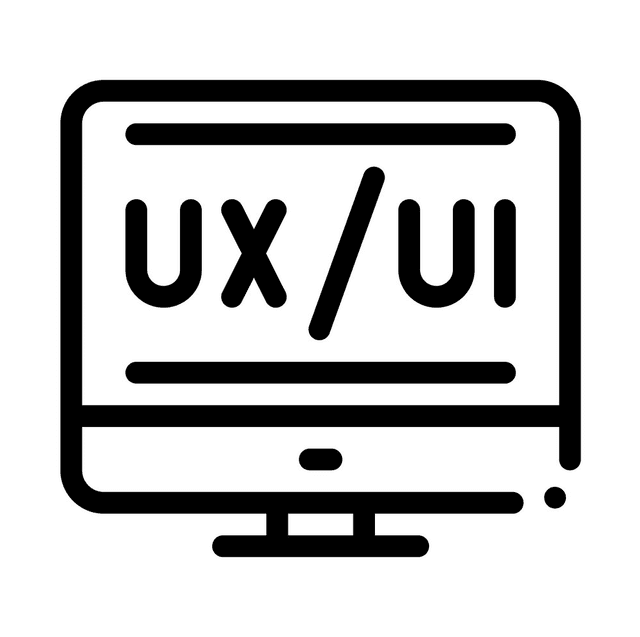 UX /UI black and white icon