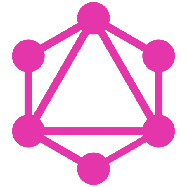 GraphQL logo pink transparent